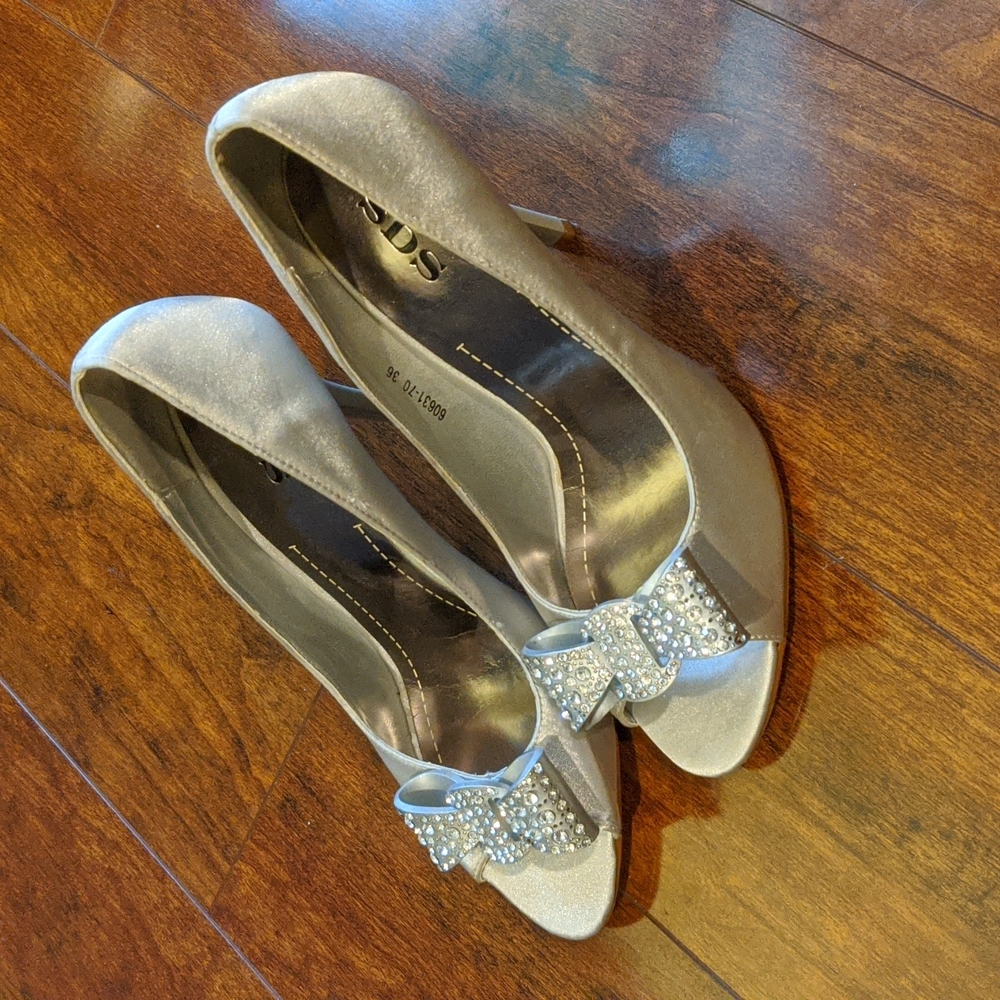 Silver heels
